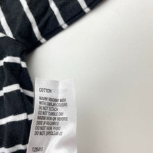Load image into Gallery viewer, Girls H&amp;T, black &amp; white stripe cotton long sleeve top, NEW, size 6,  
