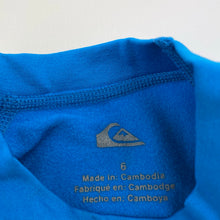 Load image into Gallery viewer, Boys Quiksilver, Heater long sleeve fleece lined rash vest, GUC, size 6,  