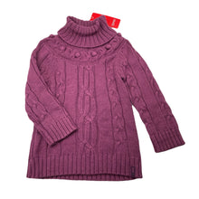 Load image into Gallery viewer, Girls Esprit, cable knit roll neck sweater / jumper, NEW, size 2-3,  