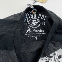 Load image into Gallery viewer, Boys Piping Hot, soft feel long sleeve tee / top, skull, NEW, size 7,  