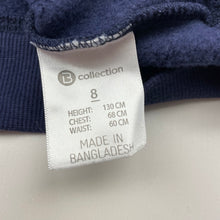 Load image into Gallery viewer, Boys B Collection, navy fleece lined sweater / jumper, wolf, EUC, size 8,  