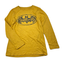 Load image into Gallery viewer, Boys DC Comics, Batman yellow long sleeve tee / top, EUC, size 7,  