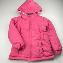 Load image into Gallery viewer, Girls Lily &amp; Dan, pink / floral reversible jacket / coat, EUC, size 5,  