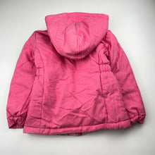 Load image into Gallery viewer, Girls Lily &amp; Dan, pink / floral reversible jacket / coat, EUC, size 5,  