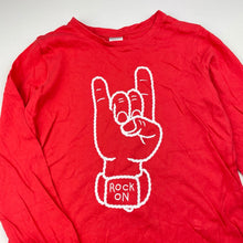 Load image into Gallery viewer, Boys Target, red cotton long sleeve tee / top, GUC, size 6,  
