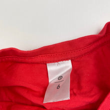 Load image into Gallery viewer, Boys Target, red cotton long sleeve tee / top, GUC, size 6,  