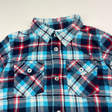 Load image into Gallery viewer, Boys H&amp;T, checked flannel cotton long sleeve shirt, GUC, size 3,  