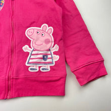 Load image into Gallery viewer, Girls Peppa Pig, fleece lined zip hoodie sweater, EUC, size 5,  