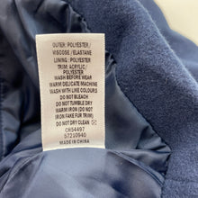 Load image into Gallery viewer, Girls Target, navy hooded duffle coat / jacket, L: 42cm, EUC, size 2,  