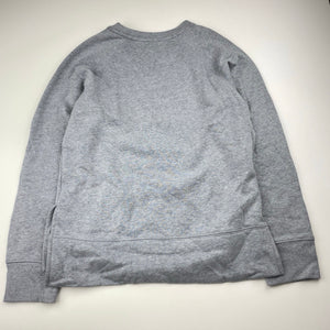 Girls Old Navy, grey fleece lined sweater / jumper, EUC, size 10-12,  