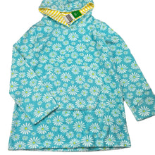 Load image into Gallery viewer, Girls L&amp;D, floral hooded towel top / beach cover, NEW, size 7,  