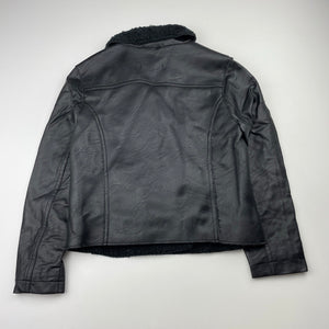 Girls Target, fleece lined faux leather jacket, GUC, size 7,  
