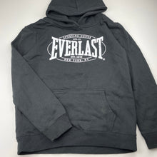 Load image into Gallery viewer, unisex EVERLAST, black fleece lined hoodie sweater, GUC, size 12,  