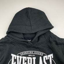 Load image into Gallery viewer, unisex EVERLAST, black fleece lined hoodie sweater, GUC, size 12,  