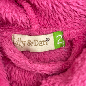 Girls Lily & Dan, fleece dressing gown/bath robe, GUC, size 2,  
