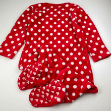 Load image into Gallery viewer, Girls Miss Minnie, fleece sleepsuit / pyjamas, GUC, size 3-4,  