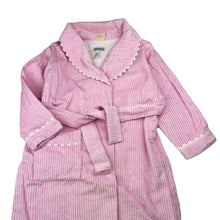 Load image into Gallery viewer, Girls Little House, vintage corduroy cotton dressing gown / bath robe, GUC, size 4,  