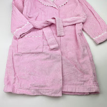 Load image into Gallery viewer, Girls Little House, vintage corduroy cotton dressing gown / bath robe, GUC, size 4,  