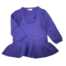 Load image into Gallery viewer, Girls Mango, purple knit tunic sweater, L: 43cm, EUC, size 3,  