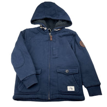 Load image into Gallery viewer, Boys Quiksilver, thick fleece lined zip hoodie sweater, wash fade, FUC, size 5,  