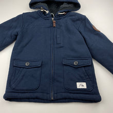 Load image into Gallery viewer, Boys Quiksilver, thick fleece lined zip hoodie sweater, wash fade, FUC, size 5,  