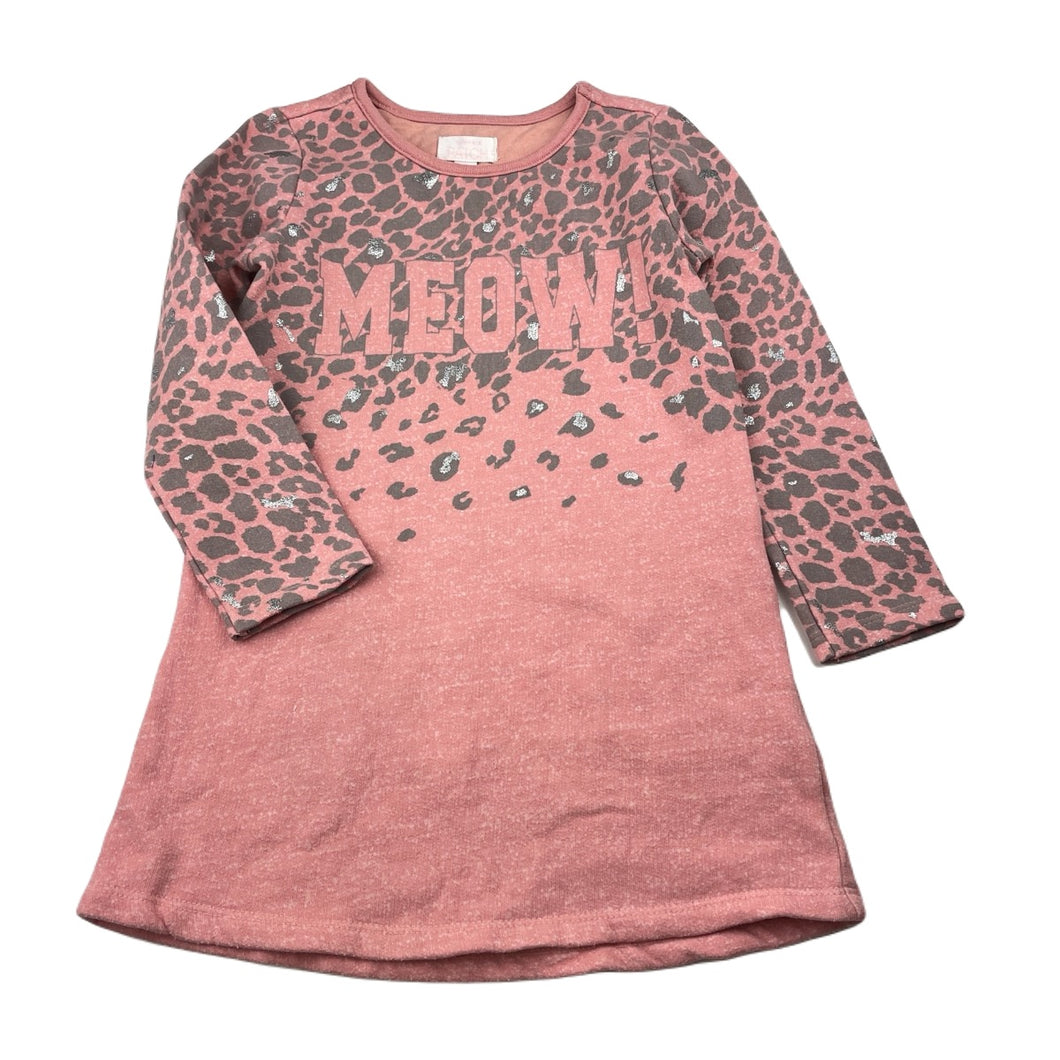 Girls Pumpkin Patch, fleece lined sweater dress, GUC, size 5, L: 53cm