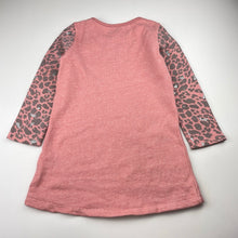 Load image into Gallery viewer, Girls Pumpkin Patch, fleece lined sweater dress, GUC, size 5, L: 53cm