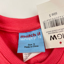 Load image into Gallery viewer, Girls Match It, fleece lined sweater / jumper, NEW, size 5,  