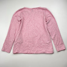 Load image into Gallery viewer, Girls H&amp;M, pink marle organic cotton blend long sleeve top, EUC, size 5-6,  