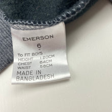 Load image into Gallery viewer, Boys Emerson, fleece lined hoodie sweater, EUC, size 6,  