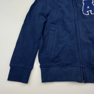 Boys H&M, navy zip up ssweater / jumper, EUC, size 3-4,  