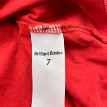 Load image into Gallery viewer, Boys Brilliant Basics, red cotton tee / top, dinosaur, GUC, size 7,  