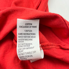 Load image into Gallery viewer, Boys Brilliant Basics, red cotton tee / top, dinosaur, GUC, size 7,  