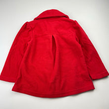 Load image into Gallery viewer, Girls Mango, red fleece jacket / coat, GUC, size 3,  