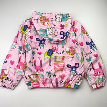 Load image into Gallery viewer, Girls Baby &amp; Kids Family, lightweight hooded jacket / coat, armpit to armpit: 35cm, shoulder to cuff: 40cm, NEW, size 4-5,  