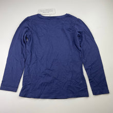 Load image into Gallery viewer, Girls Favourites, navy cotton long sleeve tee / top, NEW, size 6,  
