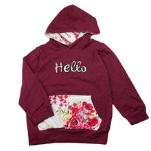 Load image into Gallery viewer, Girls Green Kids Fashion, stretchy long sleeve hooded top, armpit to armpit: 33cm, shoudler to cuff: 35.5cm, NEW, size 4-6,  