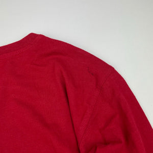 Boys Urban, red cotton long sleeve tee / top, EUC, size 9,  