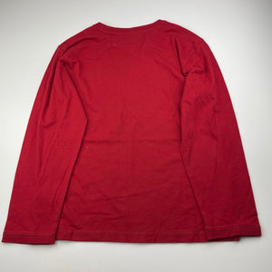 Boys Urban, red cotton long sleeve tee / top, EUC, size 9,  