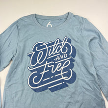 Load image into Gallery viewer, Boys Brilliant Basics, blue cotton long sleeve tee / top, GUC, size 6,  