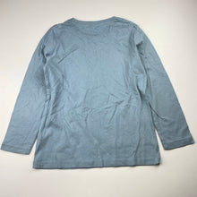 Load image into Gallery viewer, Boys Brilliant Basics, blue cotton long sleeve tee / top, GUC, size 6,  