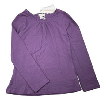 Load image into Gallery viewer, Girls Pumpkin Patch, purple stretchy long sleeve tee / top, NEW, size 9,  