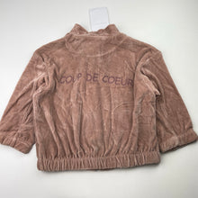 Load image into Gallery viewer, Girls Zara, velour cropped sleeve jacket, NEW, size 5,  