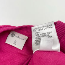 Load image into Gallery viewer, Girls B Collection, pink lightweight sweater / jumper, EUC, size 6,  