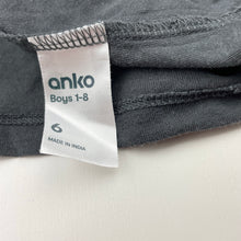 Load image into Gallery viewer, Boys Anko, grey cotton long sleeve tee / top, GUC, size 6,  