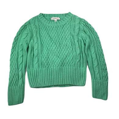 Girls Witchery, green knitted cotton sweater / jumper, GUC, size 6,  