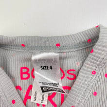 Load image into Gallery viewer, Girls Bonds, ribbed long sleeve button up top / lightweight cardigan, EUC, size 4,  