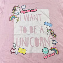 Load image into Gallery viewer, Girls Emerson, cotton pyjama tee / top, unicorn, GUC, size 3,  