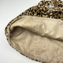 Load image into Gallery viewer, Girls What 2 Wear, leopard print faux fur poncho jacket, EUC, size 4,  