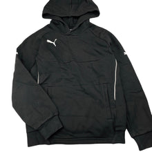 Load image into Gallery viewer, unisex Puma, black fleece lined hoodie sweater, GUC, size 10,  